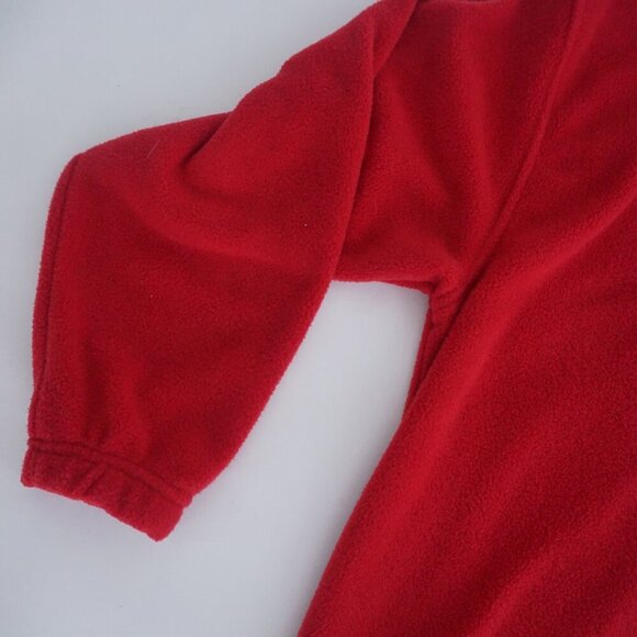 Vintage Perry Ellis America Red Quarter Zip Outdoor Fleece Pullover Sweater L - Picture 7 of 9